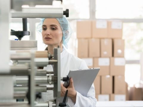 Pani w laboratorium sprawdzająca jakość